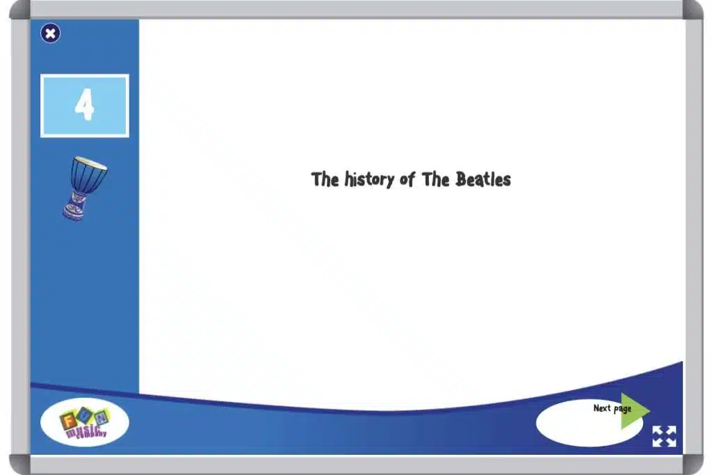 SubLessonsImages.004 Grade 4 Music Substitute Music Lesson on the History of The beatles