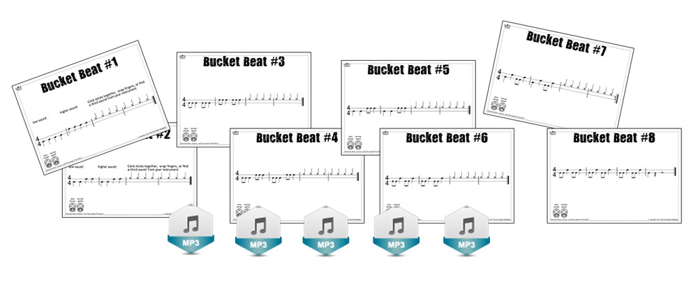 BucketBeatsPicture_1000 Bucket drumming sheet music examples