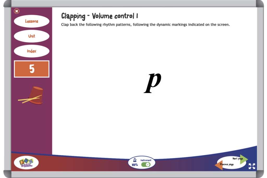 Grade Five Music Curriculum Dynamic Control Exercise