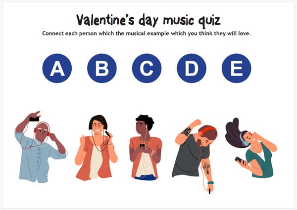 ValentinesDayWorksheet Worksheet from Elementary Music Valentines Lesson Plans