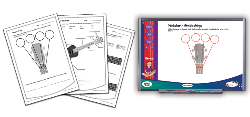 ukulele_worksheets_800 Lesson plans from the ukulele program