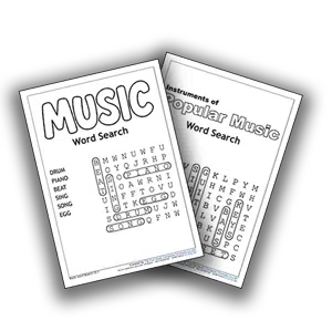 Word Searches for Grades 1 and 2 Criteria